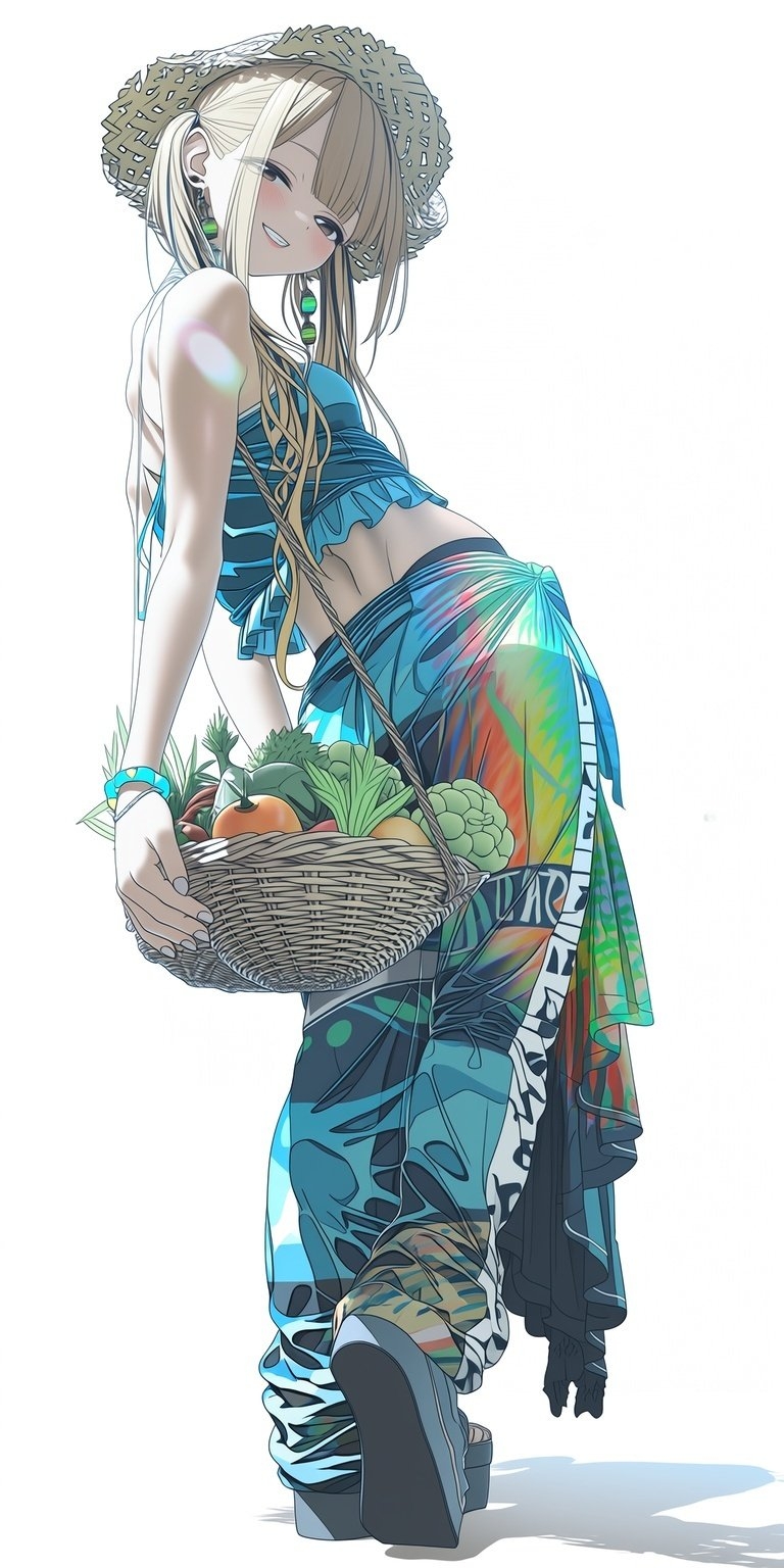 Ein schönes Hintergrundbild eines japanischen Anime-Mädchens