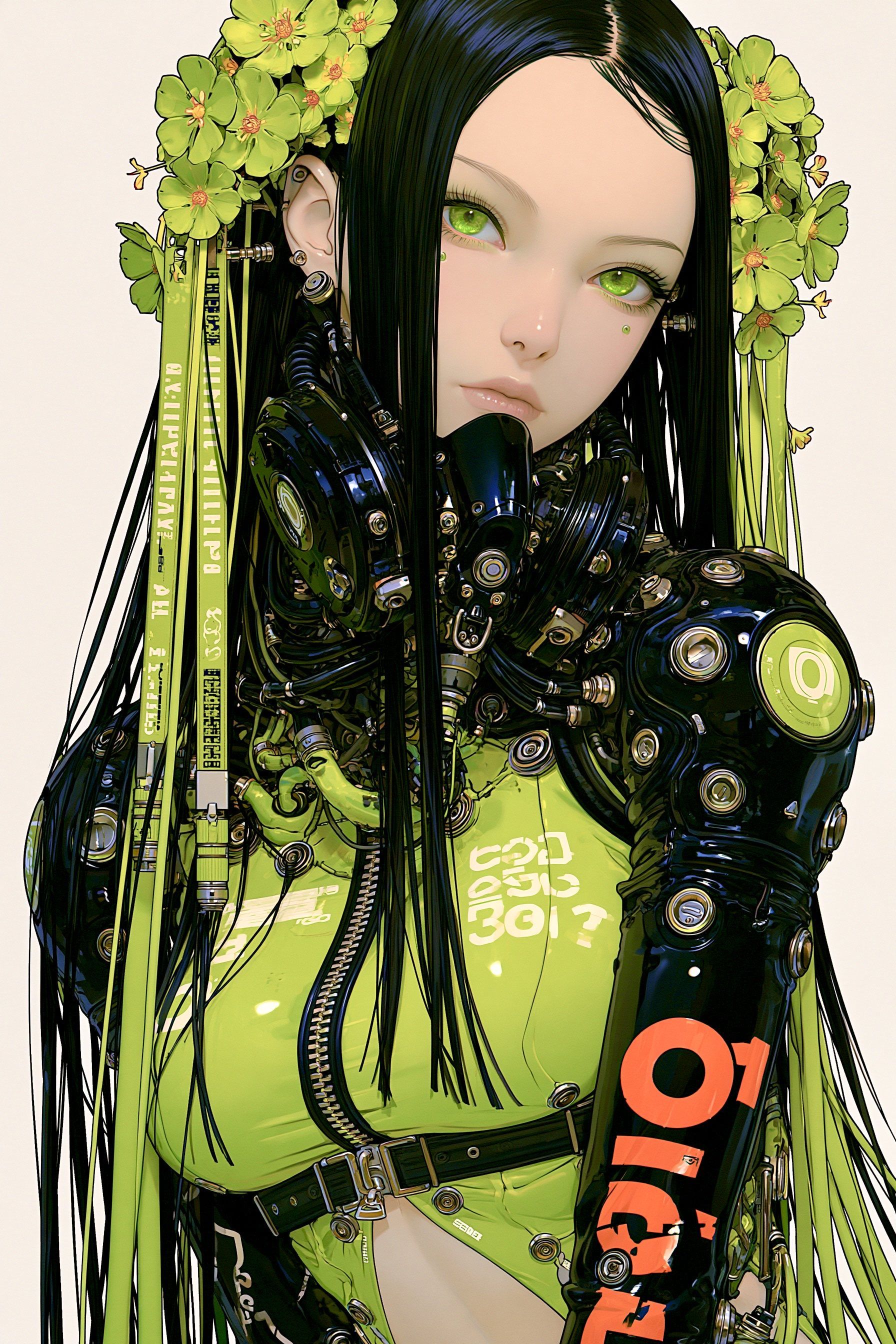 Retro anime girl high definition mobile wallpaper