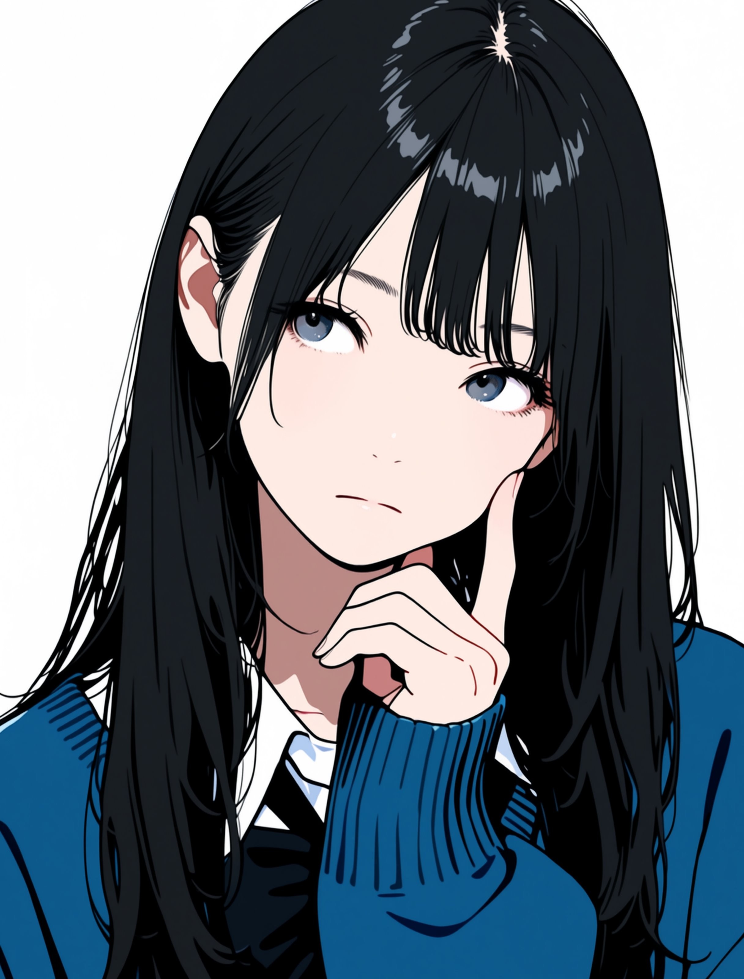 暗黑系哥特二次元少女形象