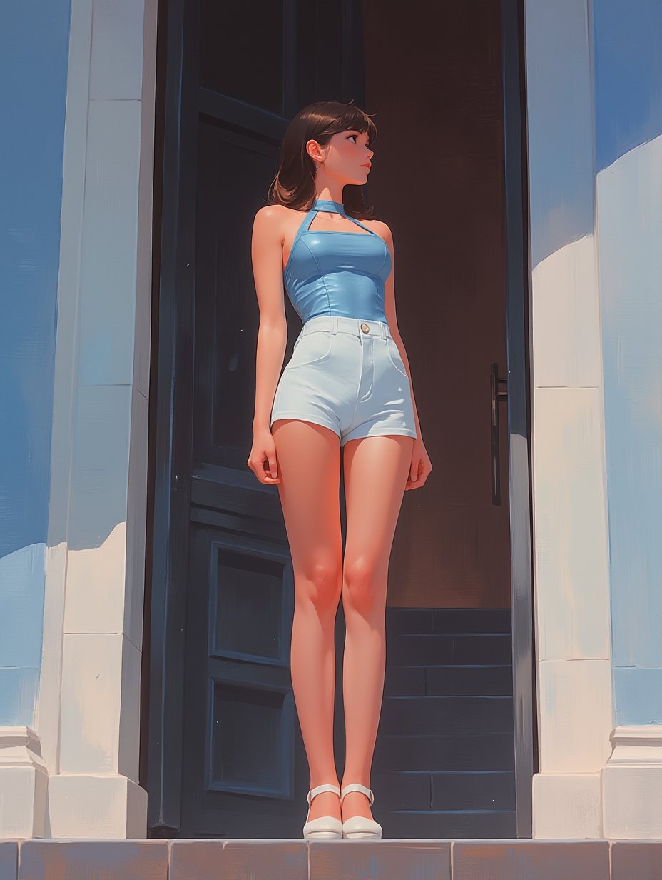 High-definition two-dimensional anime girl phone wallpaper