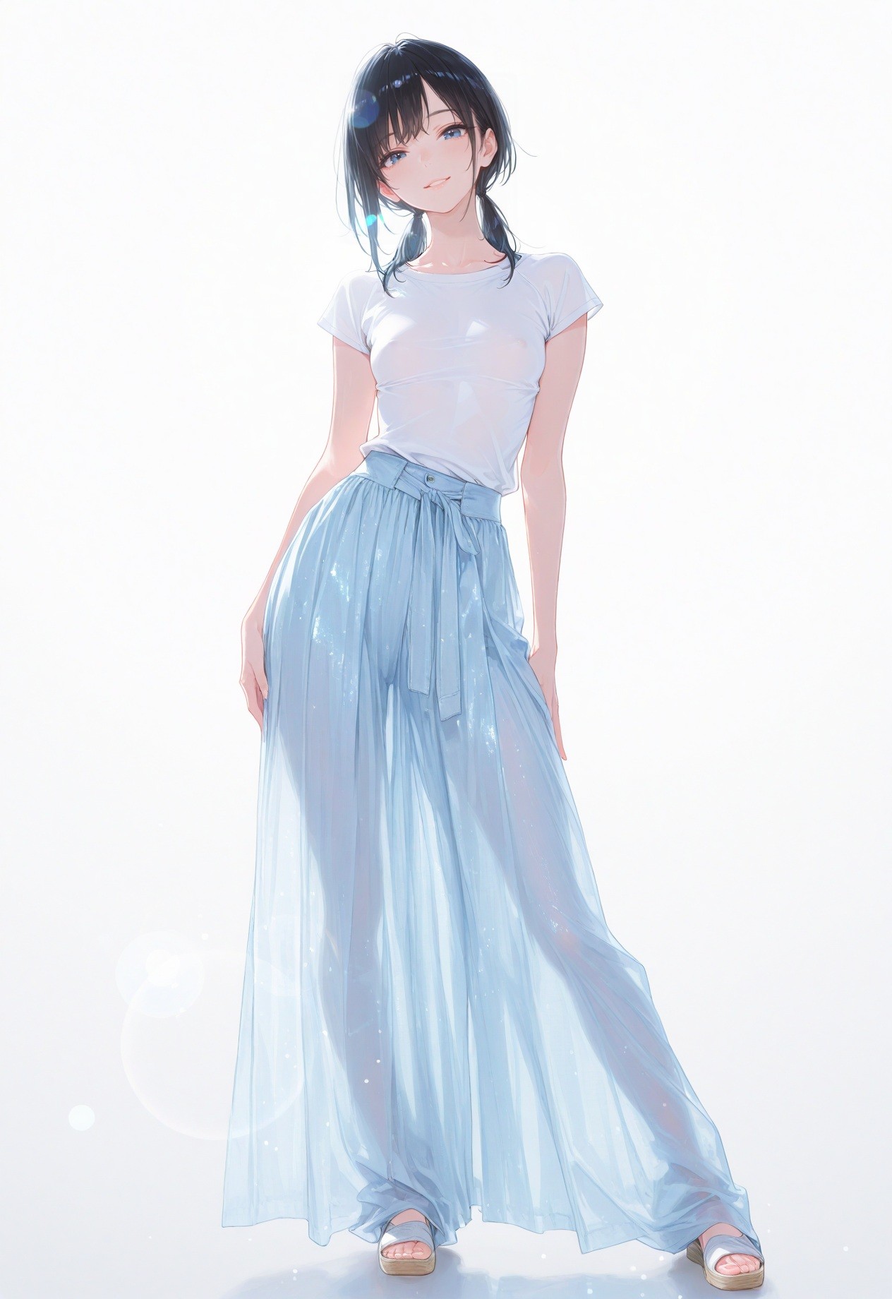 Papel de parede de menina de anime japonês em alta definição
