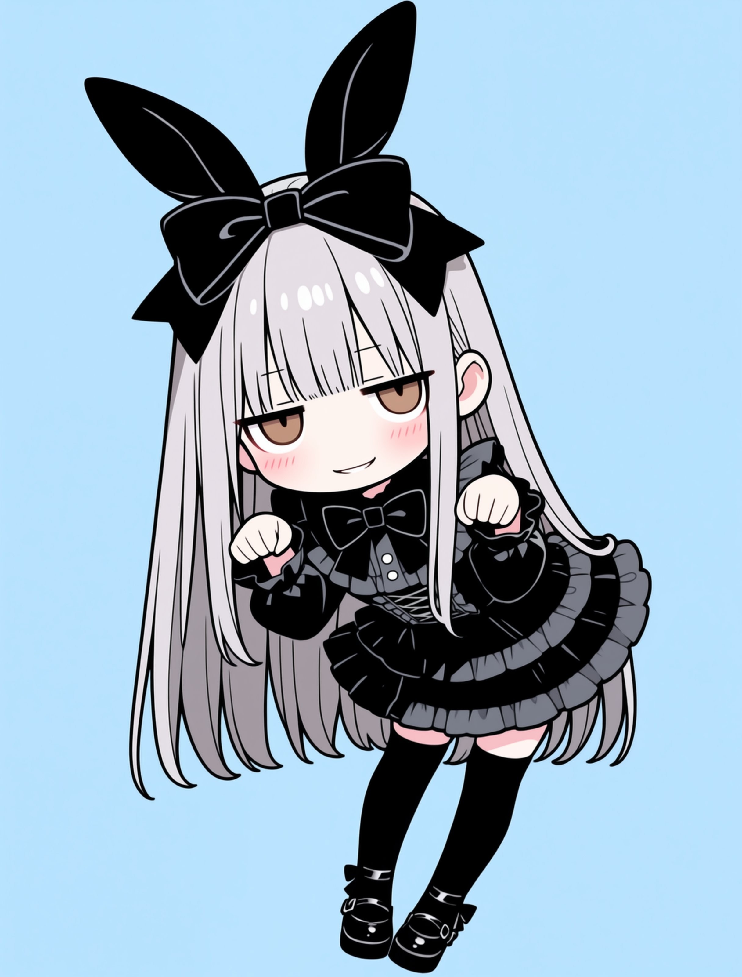 ダークゴシックの二次元少女の壁紙