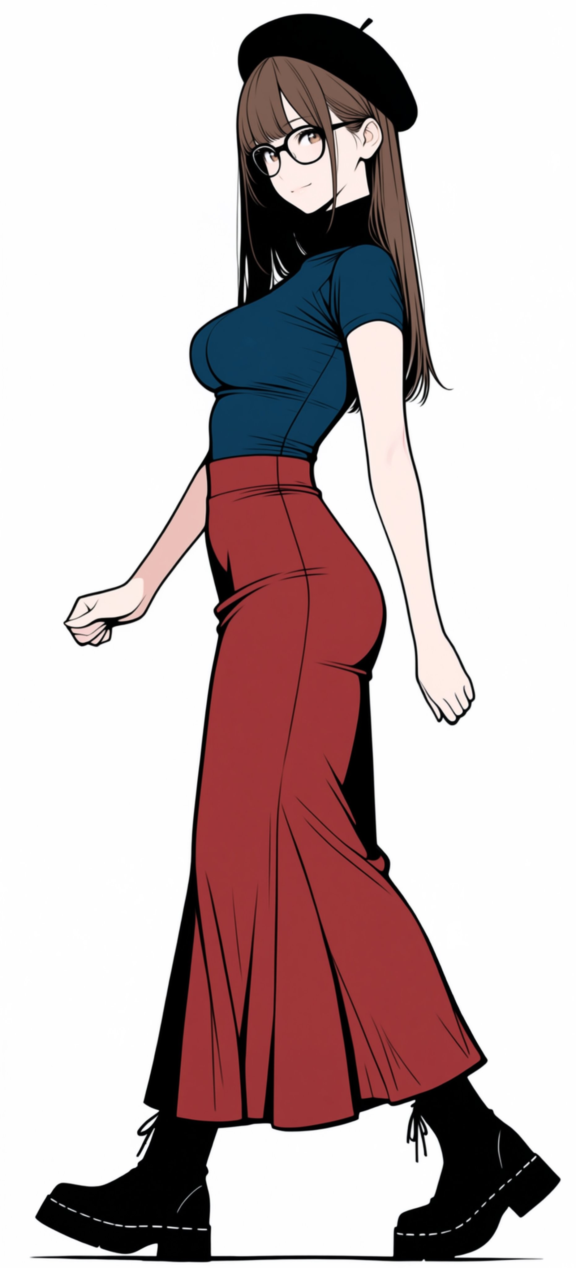 Fond d'écran de fille d'anime gothique sombre